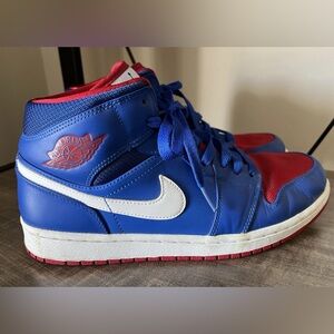 CLOSET CLEAROUT NIKE Air Jordan 1 Men’s Detroit Pistons Basketball Shoes SZ 10.5